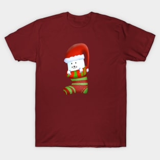 Cat Christmas  , Christmas funny gnomes Cute Merry Christmas Gift Sticker celebration  concept T-Shirt